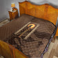 Imenet Sunlit Temple Columns Quilt with Ancient Egyptian Offering Scene