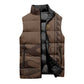 Imenet Sunlit Temple Columns Sleeveless Puffer Jacket with Ancient Egyptian Offering Scene