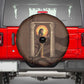 Imenet Sunlit Temple Columns Spare Tire Cover with Ancient Egyptian Offering Scene