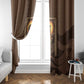 Imenet Sunlit Temple Columns Window Curtain with Ancient Egyptian Offering Scene