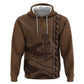 Imenet Sunlit Temple Columns Zip Hoodie with Ancient Egyptian Offering Scene