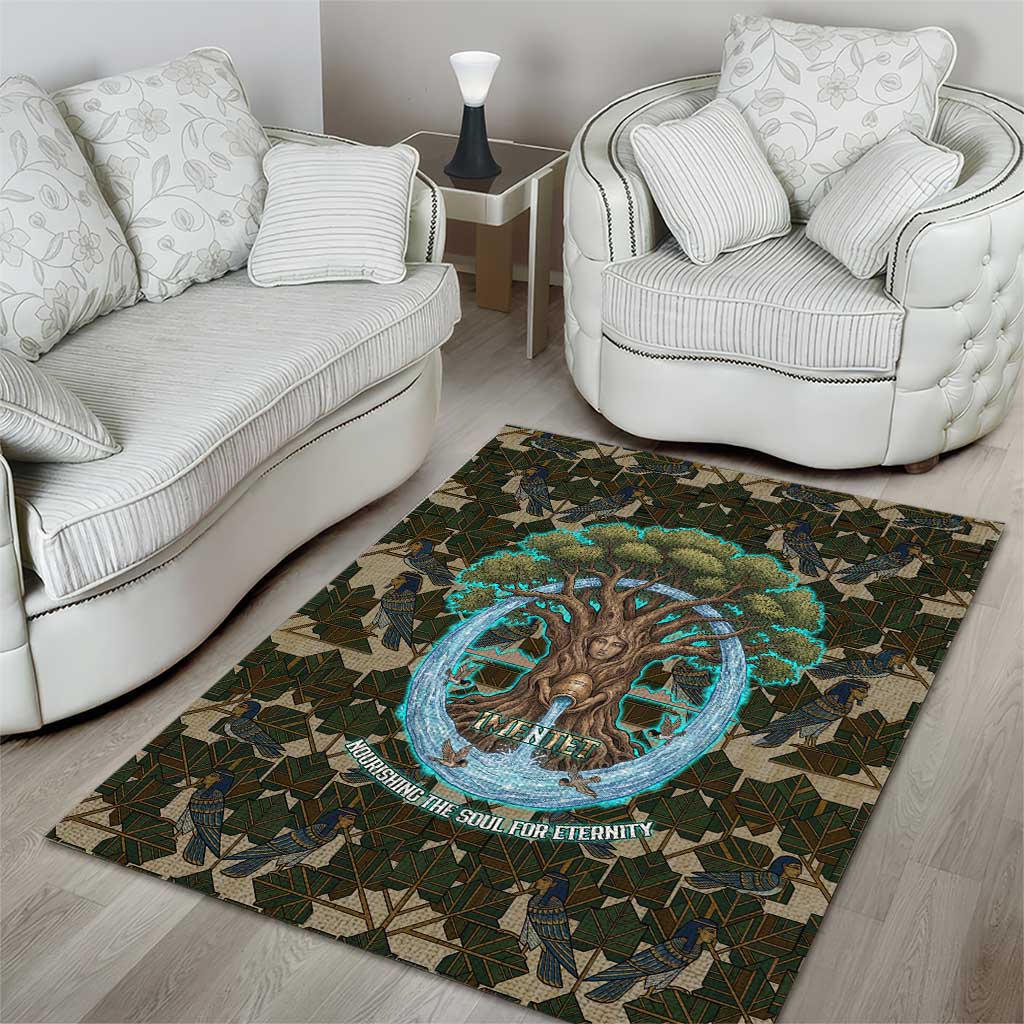 Imentet Egyptian Area Rug with Eye of Horus and Eternal Tree in Afterlife