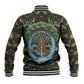 Imentet Egyptian Baseball Jacket with Eye of Horus and Eternal Tree in Afterlife