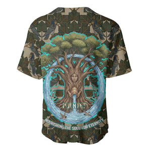 Imentet Egyptian Baseball Jersey with Eye of Horus and Eternal Tree in Afterlife