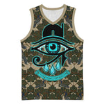 Imentet Egyptian Basketball Jersey with Eye of Horus and Eternal Tree in Afterlife