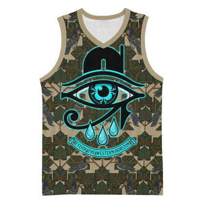 Imentet Egyptian Basketball Jersey with Eye of Horus and Eternal Tree in Afterlife