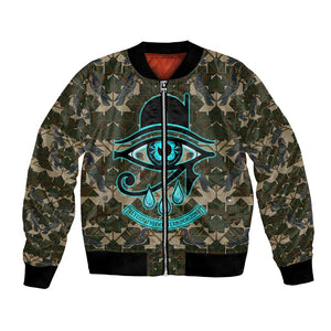 Imentet Egyptian Bomber Jacket with Eye of Horus and Eternal Tree in Afterlife