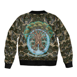 Imentet Egyptian Bomber Jacket with Eye of Horus and Eternal Tree in Afterlife