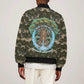 Imentet Egyptian Bomber Jacket with Eye of Horus and Eternal Tree in Afterlife