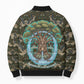 Imentet Egyptian Bomber Puffer Jacket with Eye of Horus and Eternal Tree in Afterlife