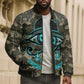Imentet Egyptian Bomber Puffer Jacket with Eye of Horus and Eternal Tree in Afterlife
