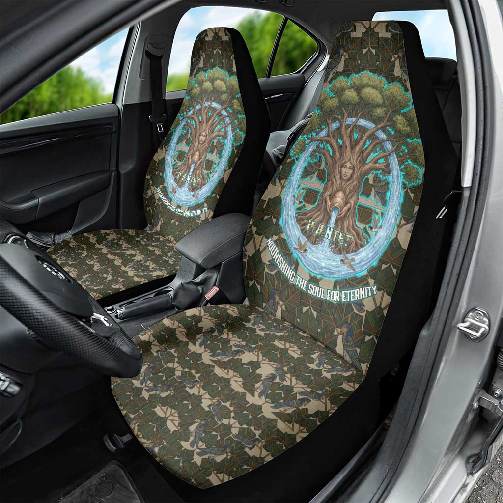 Imentet Egyptian Car Seat Cover with Eye of Horus and Eternal Tree in Afterlife