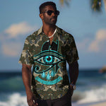 Imentet Egyptian Hawaiian Shirt with Eye of Horus and Eternal Tree in Afterlife