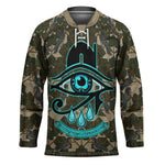 Imentet Egyptian Hockey Jersey with Eye of Horus and Eternal Tree in Afterlife