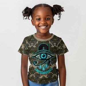 Imentet Egyptian Kid T shirt with Eye of Horus and Eternal Tree in Afterlife
