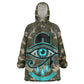 Imentet Egyptian Kid Wearable Blanket Hoodie with Eye of Horus and Eternal Tree in Afterlife