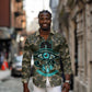 Imentet Egyptian Long Sleeve Button Shirt with Eye of Horus and Eternal Tree in Afterlife