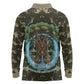Imentet Egyptian Long Sleeve Polo Shirt with Eye of Horus and Eternal Tree in Afterlife