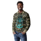 Imentet Egyptian Long Sleeve Polo Shirt with Eye of Horus and Eternal Tree in Afterlife
