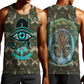 Imentet Egyptian Men Tank Top with Eye of Horus and Eternal Tree in Afterlife