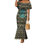Imentet Egyptian Mermaid Dress with Eye of Horus and Eternal Tree in Afterlife