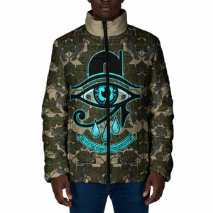 Imentet Egyptian Padded Jacket with Eye of Horus and Eternal Tree in Afterlife