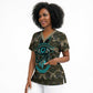 Imentet Egyptian Scrub Top with Eye of Horus and Eternal Tree in Afterlife