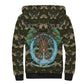 Imentet Egyptian Sherpa Hoodie with Eye of Horus and Eternal Tree in Afterlife