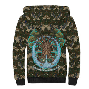 Imentet Egyptian Sherpa Hoodie with Eye of Horus and Eternal Tree in Afterlife