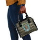 Imentet Egyptian Shoulder Handbag with Eye of Horus and Eternal Tree in Afterlife