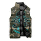 Imentet Egyptian Sleeveless Puffer Jacket with Eye of Horus and Eternal Tree in Afterlife