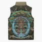 Imentet Egyptian Sleeveless Puffer Jacket with Eye of Horus and Eternal Tree in Afterlife