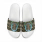 Imentet Egyptian Slide Sandals with Eye of Horus and Eternal Tree in Afterlife