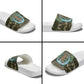 Imentet Egyptian Slide Sandals with Eye of Horus and Eternal Tree in Afterlife