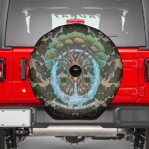Imentet Egyptian Spare Tire Cover with Eye of Horus and Eternal Tree in Afterlife