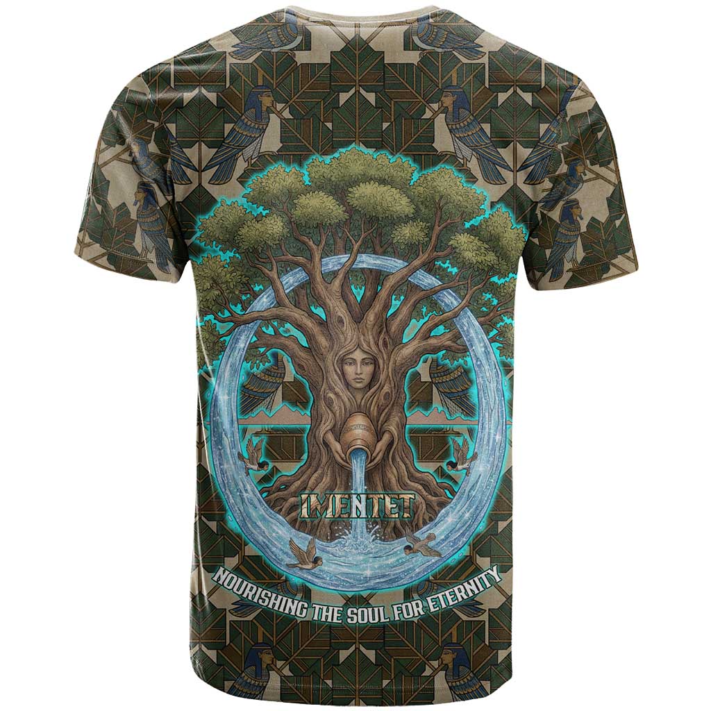Imentet Egyptian T shirt with Eye of Horus and Eternal Tree in Afterlife