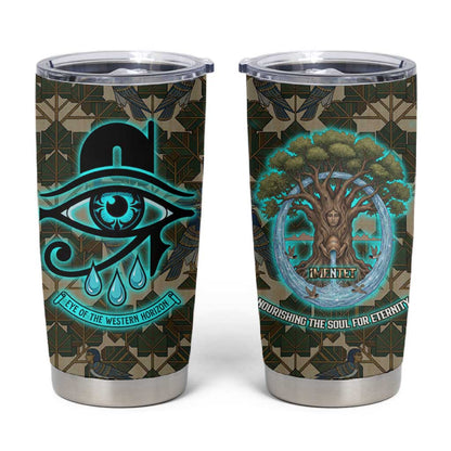 Imentet Egyptian Tumbler Cup with Eye of Horus and Eternal Tree in Afterlife