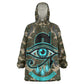 Imentet Egyptian Wearable Blanket Hoodie with Eye of Horus and Eternal Tree in Afterlife