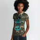 Imentet Egyptian Women Polo Shirt with Eye of Horus and Eternal Tree in Afterlife