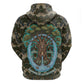 Imentet Egyptian Zip Hoodie with Eye of Horus and Eternal Tree in Afterlife