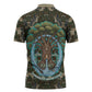 Imentet Egyptian Zipper Polo Shirt with Eye of Horus and Eternal Tree in Afterlife
