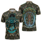 Imentet Egyptian Zipper Polo Shirt with Eye of Horus and Eternal Tree in Afterlife