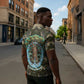 Imentet Egyptian Zipper Polo Shirt with Eye of Horus and Eternal Tree in Afterlife
