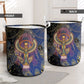Isis Ankh Symbol Laundry Basket with Celestial Wings in Ancient Egyptian Cosmic