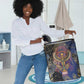 Isis Ankh Symbol Laundry Basket with Celestial Wings in Ancient Egyptian Cosmic