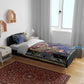 Isis Ankh Symbol Bedding Set with Celestial Wings in Ancient Egyptian Cosmic