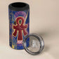 Isis Ankh Symbol 4 in 1 Can Cooler Tumbler with Celestial Wings in Ancient Egyptian Cosmic