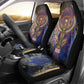 Isis Ankh Symbol Car Seat Cover with Celestial Wings in Ancient Egyptian Cosmic