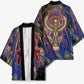Isis Ankh Symbol Kimono with Celestial Wings in Ancient Egyptian Cosmic