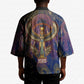 Isis Ankh Symbol Kimono with Celestial Wings in Ancient Egyptian Cosmic
